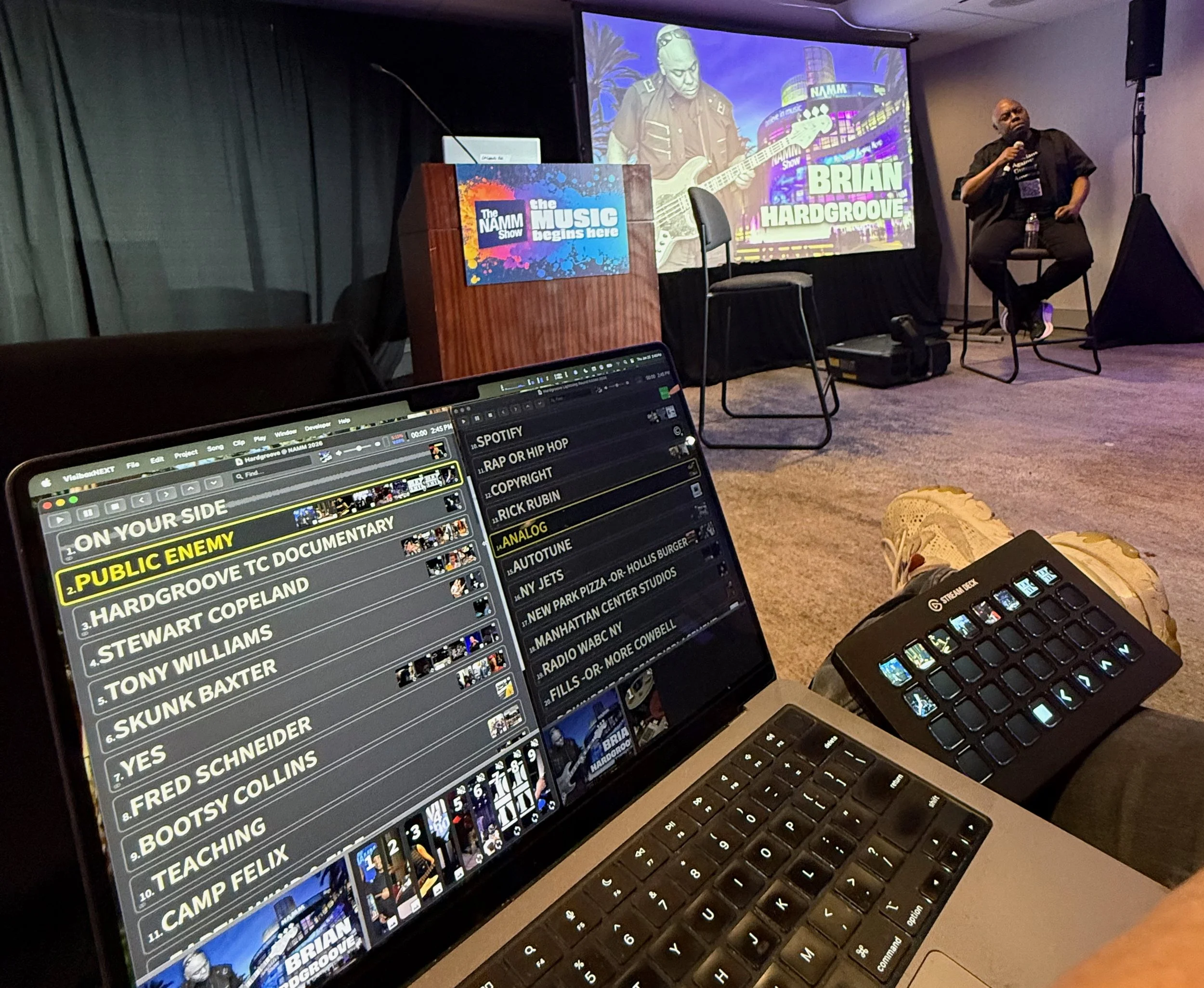 Visually Remixing a Conversation: Visibox as a Visual Sample Player at NAMM 2026