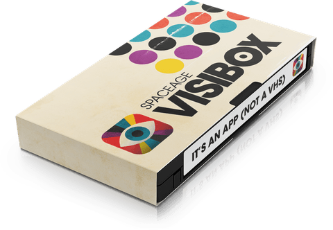 Visibox VHS-style mockup